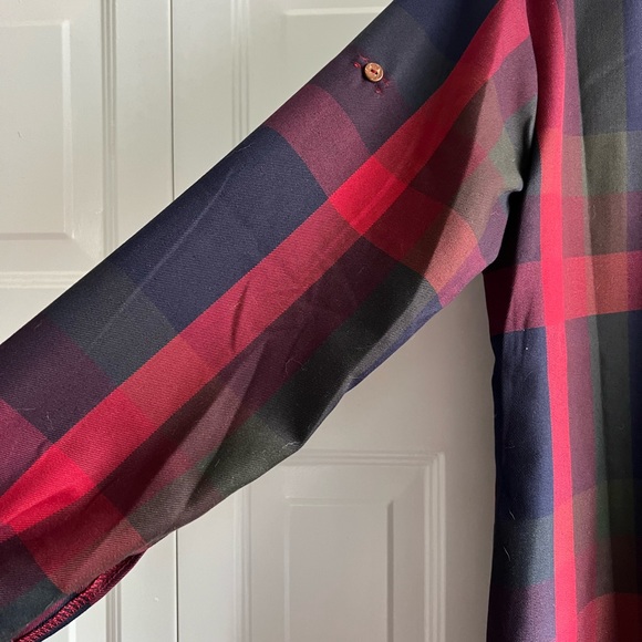 Red and Blue Plaid Dress - Picture 6 of 9